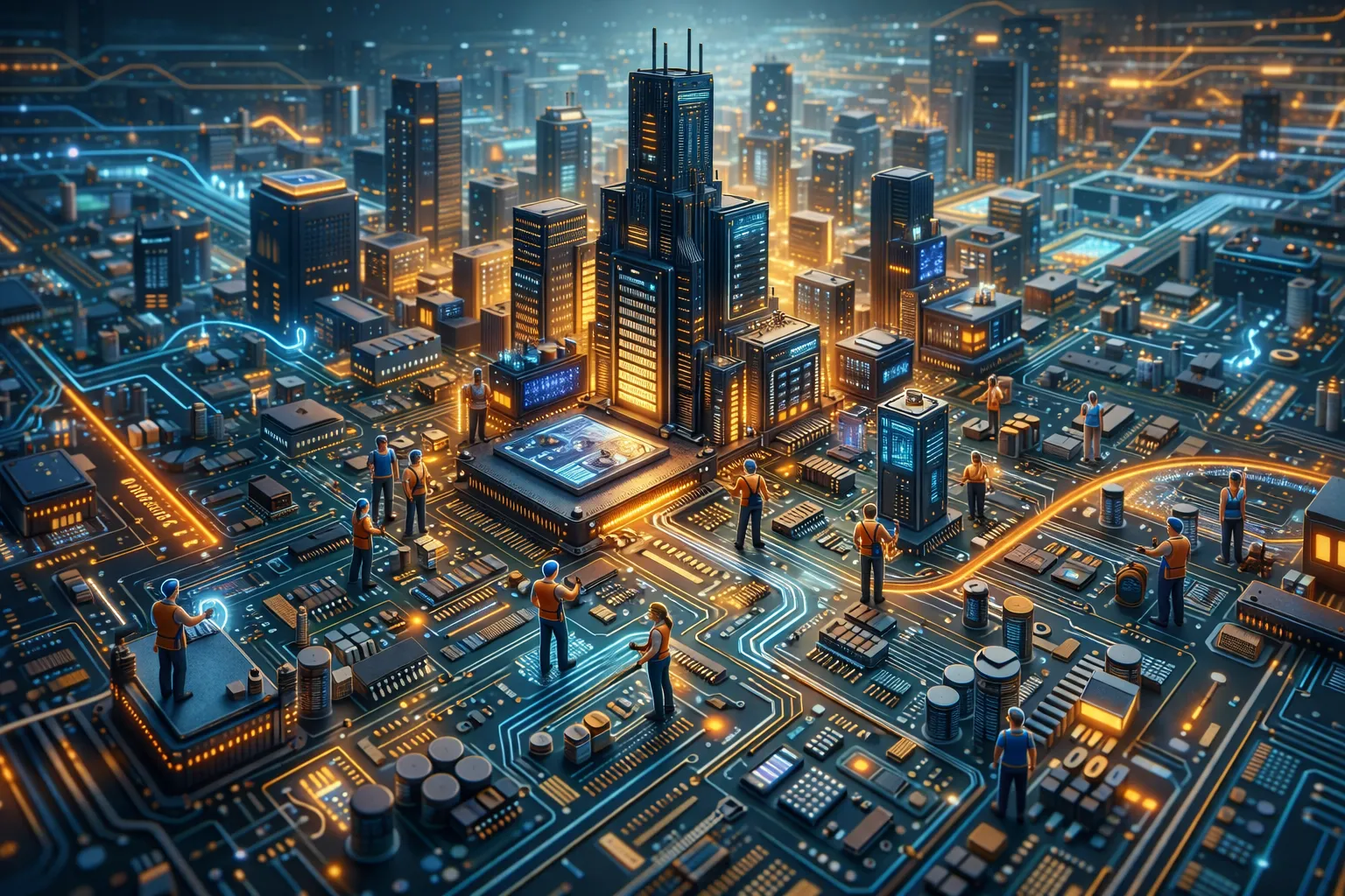 Web development illustration